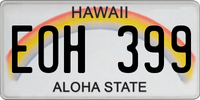 HI license plate EOH399