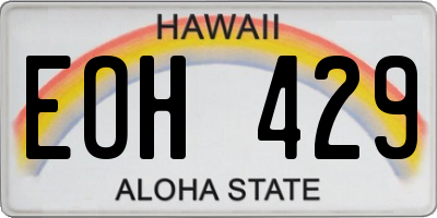 HI license plate EOH429