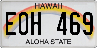 HI license plate EOH469