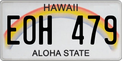 HI license plate EOH479
