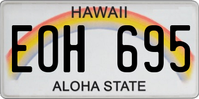 HI license plate EOH695