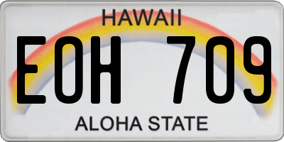 HI license plate EOH709
