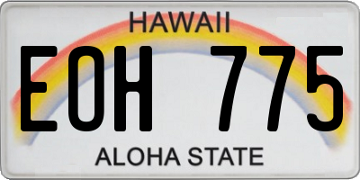 HI license plate EOH775