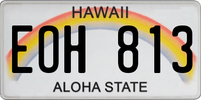 HI license plate EOH813