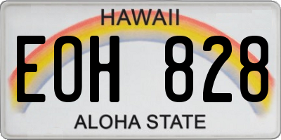 HI license plate EOH828