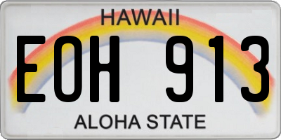HI license plate EOH913