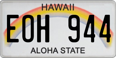 HI license plate EOH944