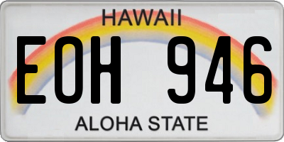 HI license plate EOH946