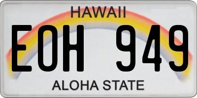 HI license plate EOH949