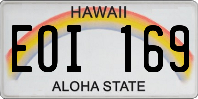HI license plate EOI169