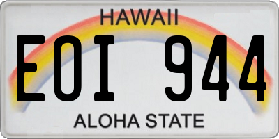 HI license plate EOI944