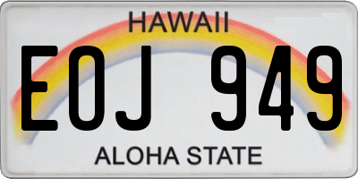 HI license plate EOJ949