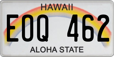 HI license plate EOQ462