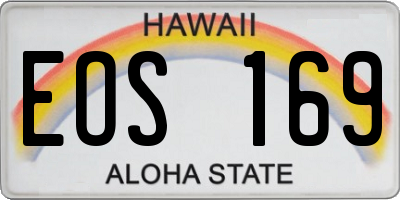 HI license plate EOS169