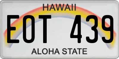 HI license plate EOT439