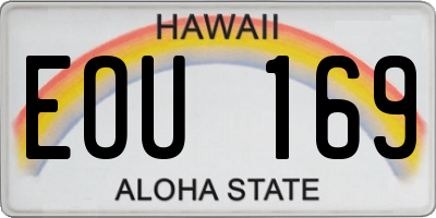 HI license plate EOU169
