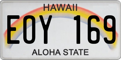 HI license plate EOY169