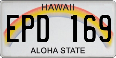 HI license plate EPD169