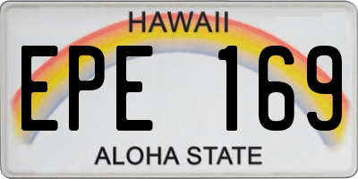 HI license plate EPE169