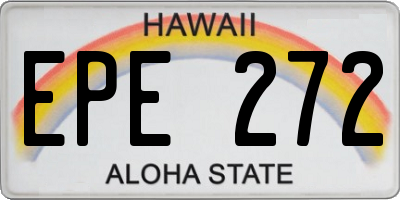 HI license plate EPE272