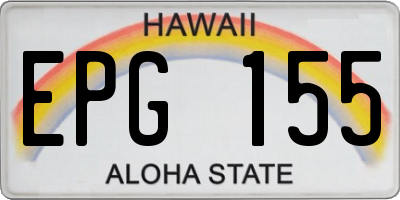 HI license plate EPG155
