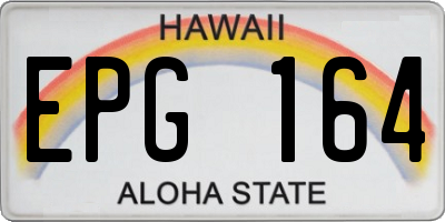 HI license plate EPG164