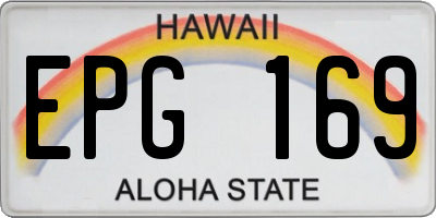 HI license plate EPG169