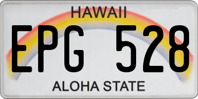 HI license plate EPG528