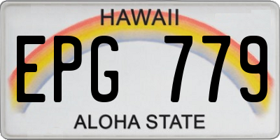 HI license plate EPG779
