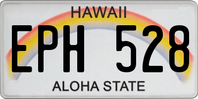 HI license plate EPH528