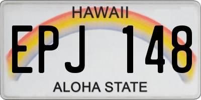 HI license plate EPJ148