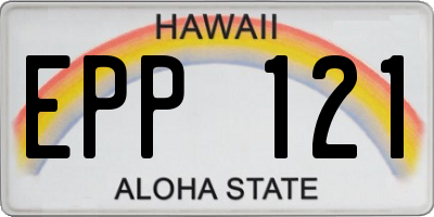 HI license plate EPP121