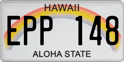 HI license plate EPP148