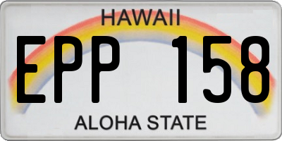 HI license plate EPP158
