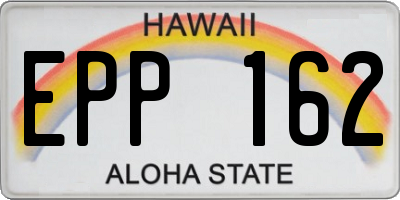 HI license plate EPP162