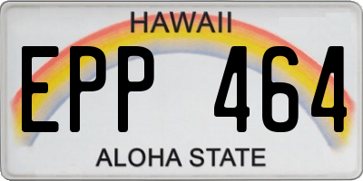 HI license plate EPP464