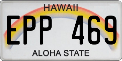 HI license plate EPP469