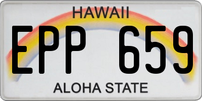 HI license plate EPP659
