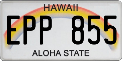 HI license plate EPP855