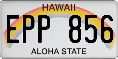 HI license plate EPP856