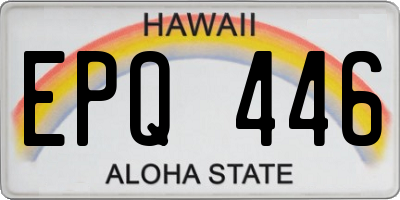 HI license plate EPQ446