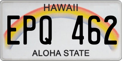 HI license plate EPQ462