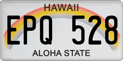 HI license plate EPQ528