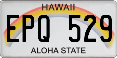 HI license plate EPQ529