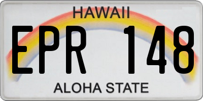 HI license plate EPR148