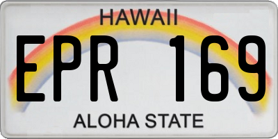 HI license plate EPR169
