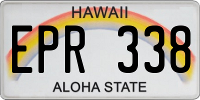 HI license plate EPR338