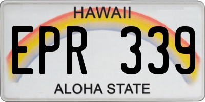 HI license plate EPR339