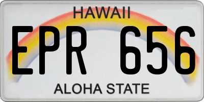 HI license plate EPR656