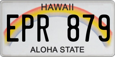 HI license plate EPR879